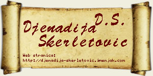 Đenadija Skerletović vizit kartica